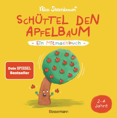 Bild von Schüttel den Apfelbaum - Ein Mitmachbuch. Für Kinder von 2 bis 4 Jahren. Schaukeln, schütteln, pusten, klopfen und sehen was passiert