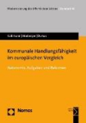 Bild von Kommunale Handlungsfähigkeit im europäischen Vergleich (eBook)