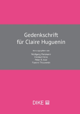 Bild von Gedenkschrift für Claire Huguenin