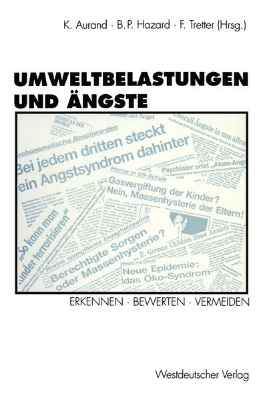 Bild von Umweltbelastungen und Ängste (eBook)