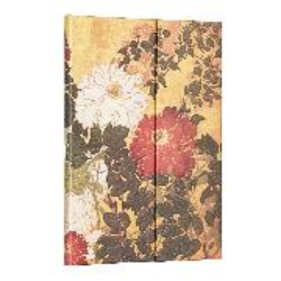 Bild von Natsu (Rinpa Florals) Midi Unlined Hardback Journal (Wrap Closure)