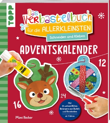 Bild von Das Adventskalender-Verbastelbuch für die Allerkleinsten. Schneiden und Kleben. Weihnachtskugeln