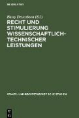 Bild von Recht und Stimulierung wissenschaftlich-technischer Leistungen