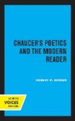 Bild von Chaucer's Poetics and the Modern Reader (eBook)