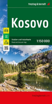 Bild von Kosovo, Straßen- und Freizeitkarte 1:150.000, freytag & berndt. 1:150'000