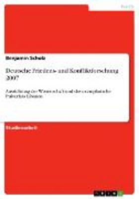 Bild von Deutsche Friedens- und Konfliktforschung 2007 (eBook)