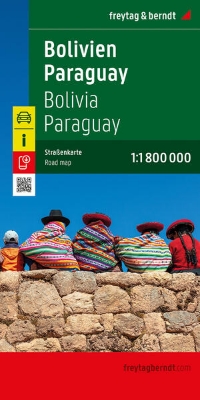 Bild von Bolivien - Paraguay, Straßenkarte 1:1.800.000, freytag & berndt. 1:1'800'000