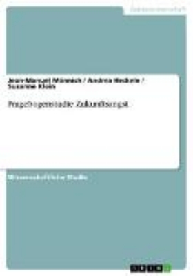 Bild von Fragebogenstudie Zukunftsangst (eBook)