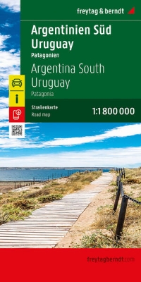 Bild von Argentinien Süd - Uruguay, Straßenkarte 1:1.800.000, freytag & berndt. 1:1'800'000