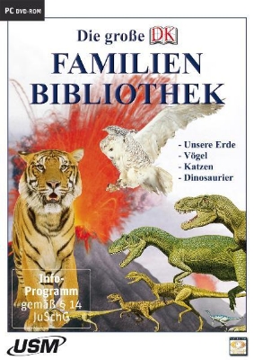 Bild von Die große Dorling Kindersley Familienbibliothek - Unsere Erde, Katzen, Vögel und Dinosaurier (DVD-ROM)