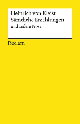 Bild von Sämtliche Erzählungen und andere Prosa