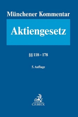 Bild von Bd. 3: Münchener Kommentar zum Aktiengesetz Bd. 3: §§ 118-178 - Münchener Kommentar zum Aktiengesetz