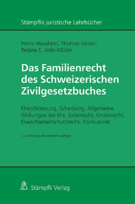 Bild von Das Familienrecht des Schweizerischen Zivilgesetzbuches