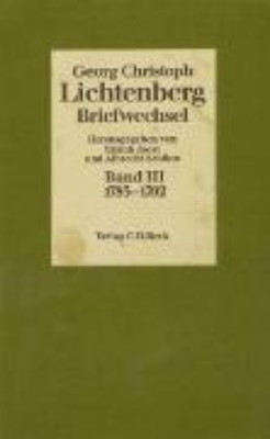 Bild zu Lichtenberg Briefwechsel Bd. 3: 1785-1792 (eBook)