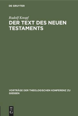 Bild von Der Text des Neuen Testaments