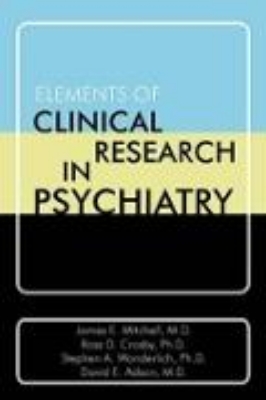 Bild von Elements of Clinical Research in Psychiatry