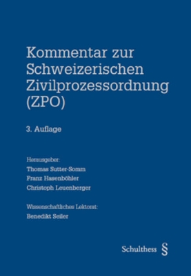 Bild zu Kommentar zur Schweizerischen Zivilprozessordnung (ZPO)