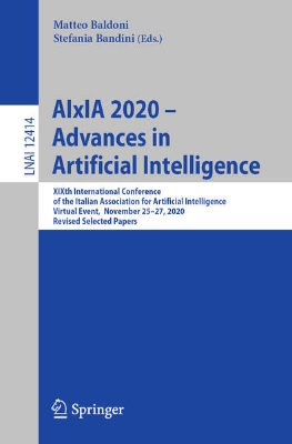 Bild von AIxIA 2020 - Advances in Artificial Intelligence (eBook)