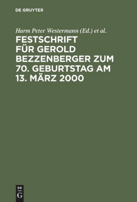 Bild zu Festschrift für Gerold Bezzenberger zum 70. Geburtstag am 13. März 2000 (eBook)