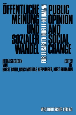 Bild zu Öffentliche Meinung und sozialer Wandel / Public Opinion and Social Change (eBook)