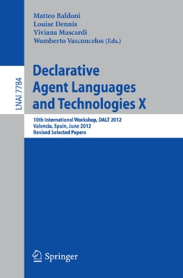 Bild von Declarative Agent Languages and Technologies X