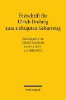 Bild von Festschrift für Ulrich Drobnig zum siebzigsten Geburtstag (eBook)