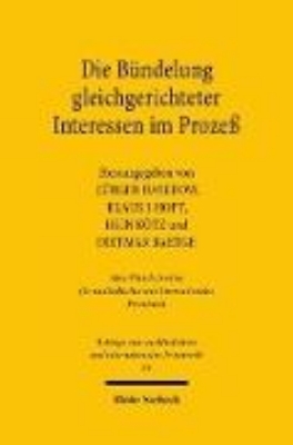 Bild zu Die Bündelung gleichgerichteter Interessen im Prozeß (eBook)