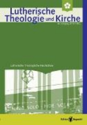 Bild von Lutherische Theologie und Kirche, Heft 02/2018 - Einzelkapitel - »Ecclesiologia Crucis« (eBook)