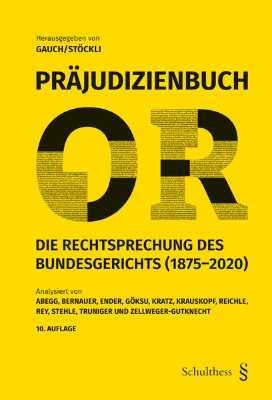 Bild zu Präjudizienbuch OR