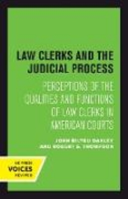 Bild zu Law Clerks and the Judicial Process (eBook)