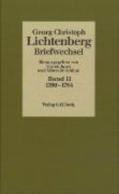 Bild von Lichtenberg Briefwechsel Bd. 2: 1780-1784 (eBook)