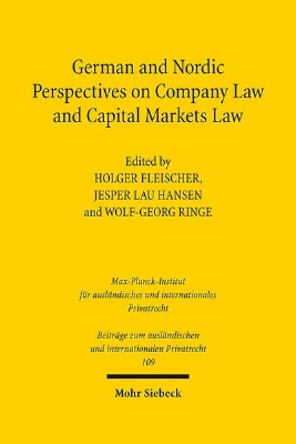 Bild zu German and Nordic Perspectives on Company Law and Capital Markets Law (eBook)