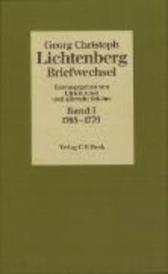 Bild von Lichtenberg Briefwechsel Bd. 1: 1765-1779 (eBook)