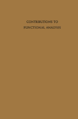 Bild von Contributions to Functional Analysis