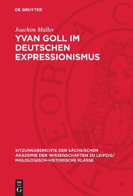 Bild von Yvan Goll im Deutschen Expressionismus