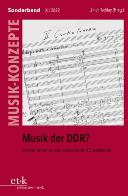 Bild von MUSIK-KONZEPTE Sonderband - Musik der DDR? (eBook)