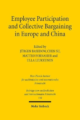 Bild von Employee Participation and Collective Bargaining in Europe and China (eBook)