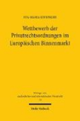 Bild von Wettbewerb der Privatrechtsordnungen im Europäischen Binnenmarkt (eBook)