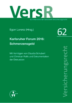 Bild von Karlsruher Forum 2016: Schmerzensgeld (eBook)