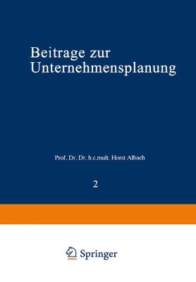 Bild von Beiträge zur Unternehmensplanung (eBook)