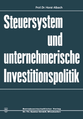 Bild von Steuersystem und unternehmeriesche Investitionspolitik (eBook)