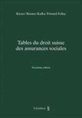 Bild von Tables du droit suisse des assurances sociales