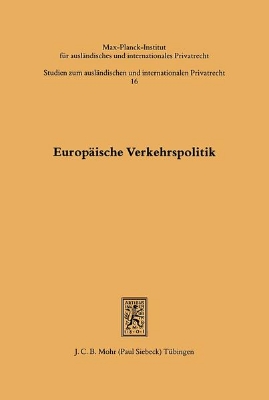 Bild von Europäische Verkehrspolitik (eBook)