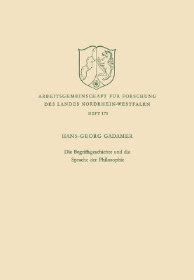 Bild zu Die Begriffsgeschichte und die Sprache der Philosophie (eBook)