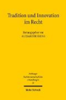 Bild von Tradition und Innovation im Recht (eBook)