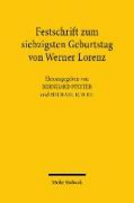 Bild von Festschrift zum siebzigsten Geburtstag von Werner Lorenz (eBook)