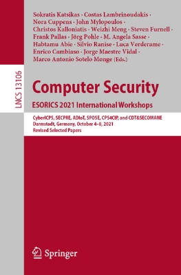 Bild von Computer Security. ESORICS 2021 International Workshops (eBook)