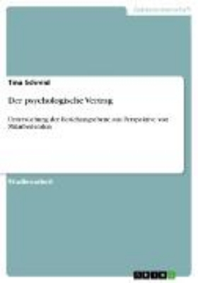 Bild von Der psychologische Vertrag (eBook)