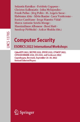 Bild von Computer Security. ESORICS 2022 International Workshops (eBook)