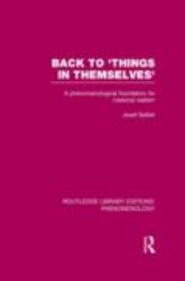 Bild von Back to 'Things in Themselves' (eBook)